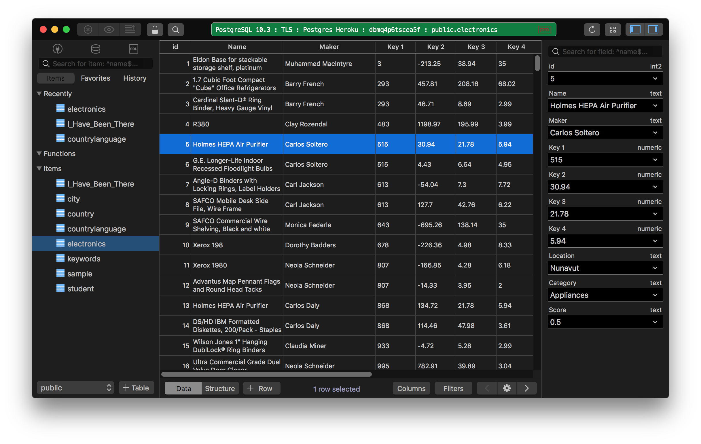 tableplus create database