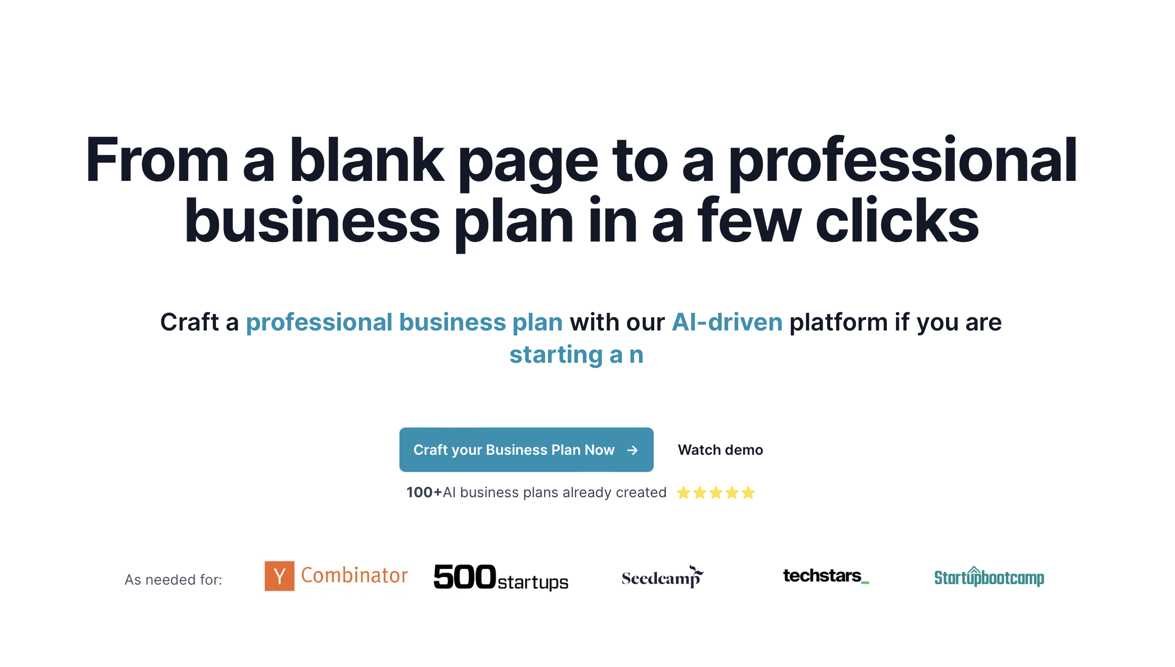 BizPlanner AI StartupBase