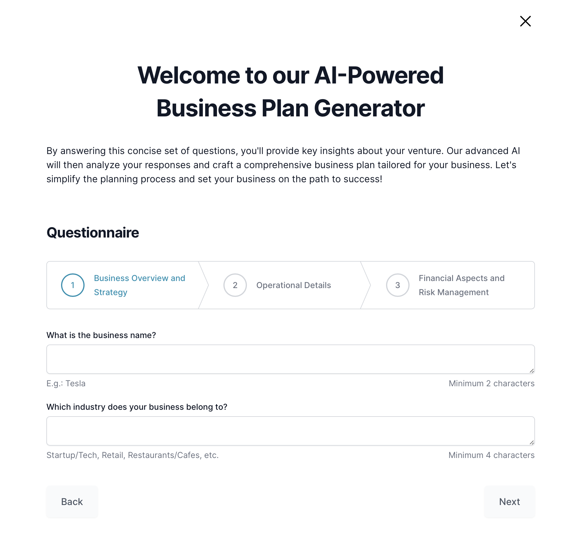 BizPlanner AI StartupBase